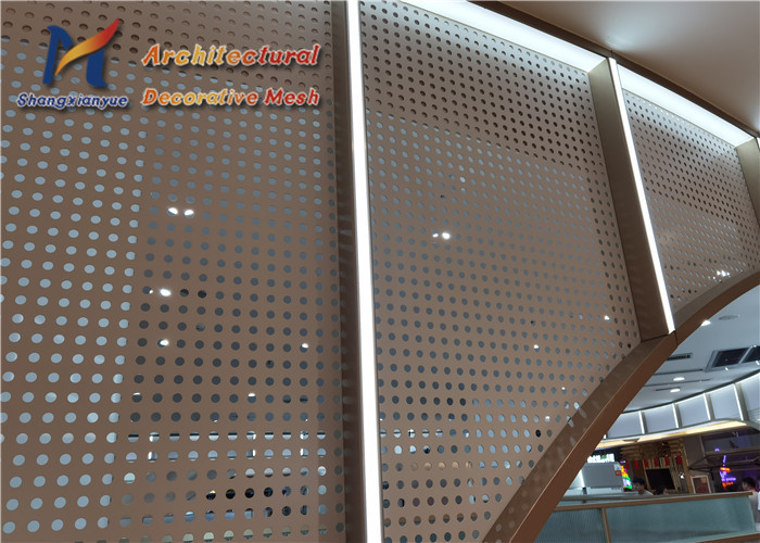 China Ceiling Round Hole Perforated Metal Mesh Stainless Steel 1000mm wholesale