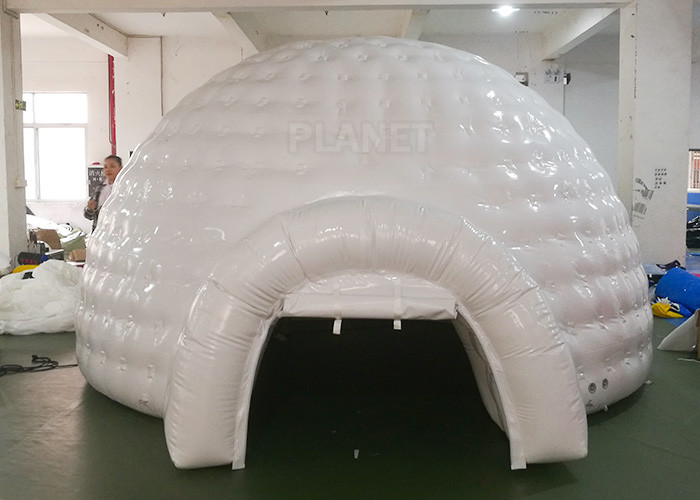 China White Inflatable Igloo Tent Outside Diameter 4.8 Meter CE Certificated wholesale