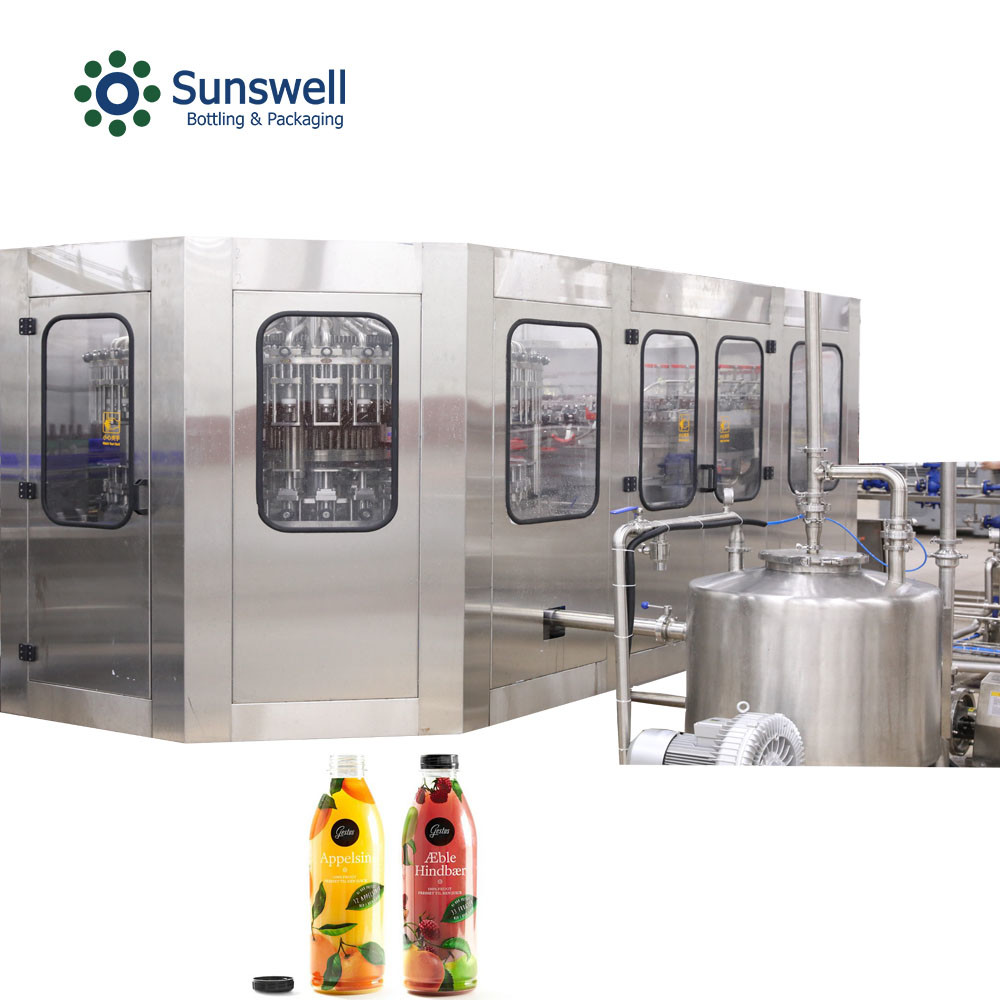 China Fruit juice filling machine processing juice bottle filling line fully automatic juice production line wholesale
