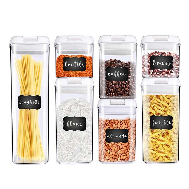 Buy cheap 7 Pcs Plastic Multiple Size Airtight Storage Food Containers Set with Durable from wholesalers