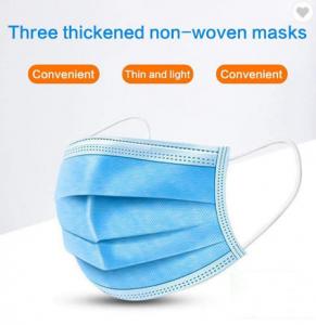 China Disposable Civilian Earloop Nonwoven 3 Ply Face Mask wholesale