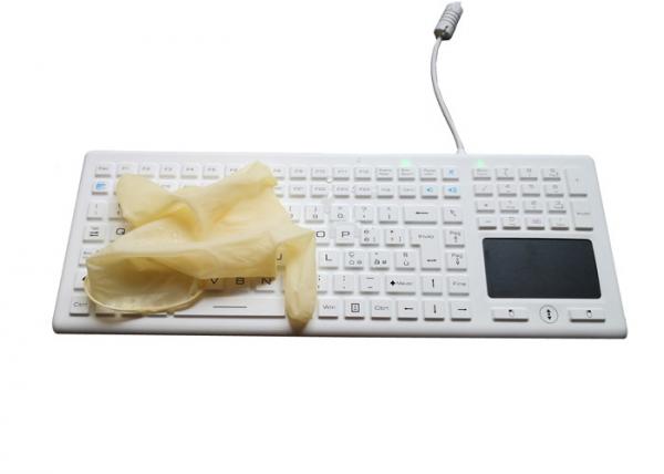 Quality NEMA 4X Plus Ruggedized Wired Keyboard With Trackpad For Sterilization for sale