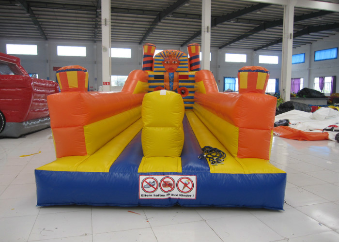 China Adult Inflatable Sports Games 2 Lane Bungee Run Inflatable Bungee Jump 10 X 3 X 3.5m wholesale