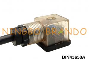 China DIN 43650 Form A Solenoid Valve Coil Connector With Cable DIN 43650A wholesale