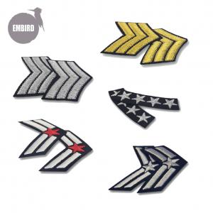 China OEM ODM military embroidered patches Iron On Heat Cutting Border wholesale