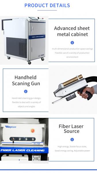 Factory Self Support 50W 100W 200W 500w Clean Laser Similar Tool Laser Fiber Rust Removal Cleaning For Metal