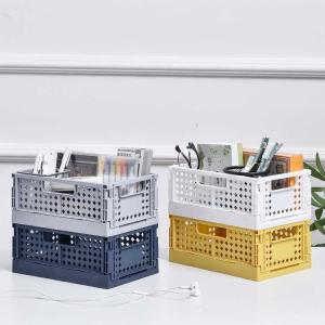 China Odorless Collapsible Plastic Container , Reusable Plastic Stacking Baskets wholesale