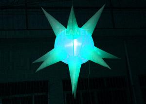 China Exquisite Led Inflatable Star 190 T White Polyester CE / UL Approved wholesale