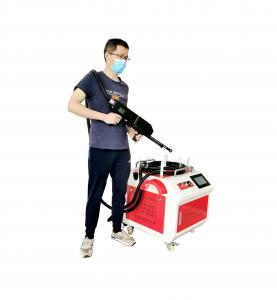 China Handheld Laser Rust Removal Machine / 1000w Laser Rust Remover Stone Cleaning wholesale