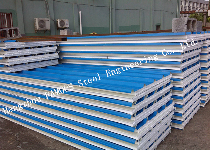 China Corrugated 950mm Lightweight Steel Sheet EPS Sandwich Panels for Warehouse Roof Panel wholesale