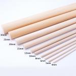 China Polished 4mm Unfinished Wood Crafts Long Round Wooden Sticks wholesale