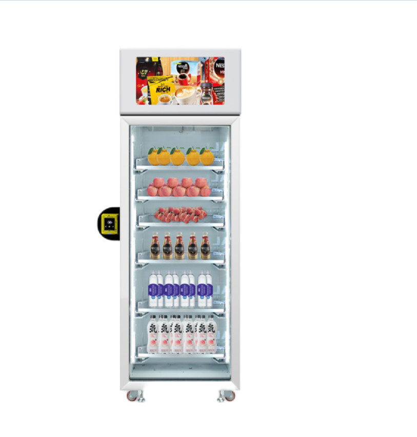 China Grab N Go Vending Machine for Fruit Egg Snack Drink Wine 1202 Capacity wholesale