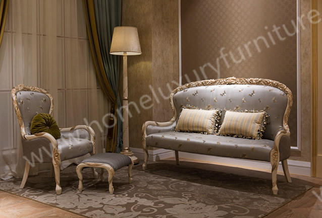 China Silver Carving Loving Sofa living room furniture living room sets modern classic sofa wholesale