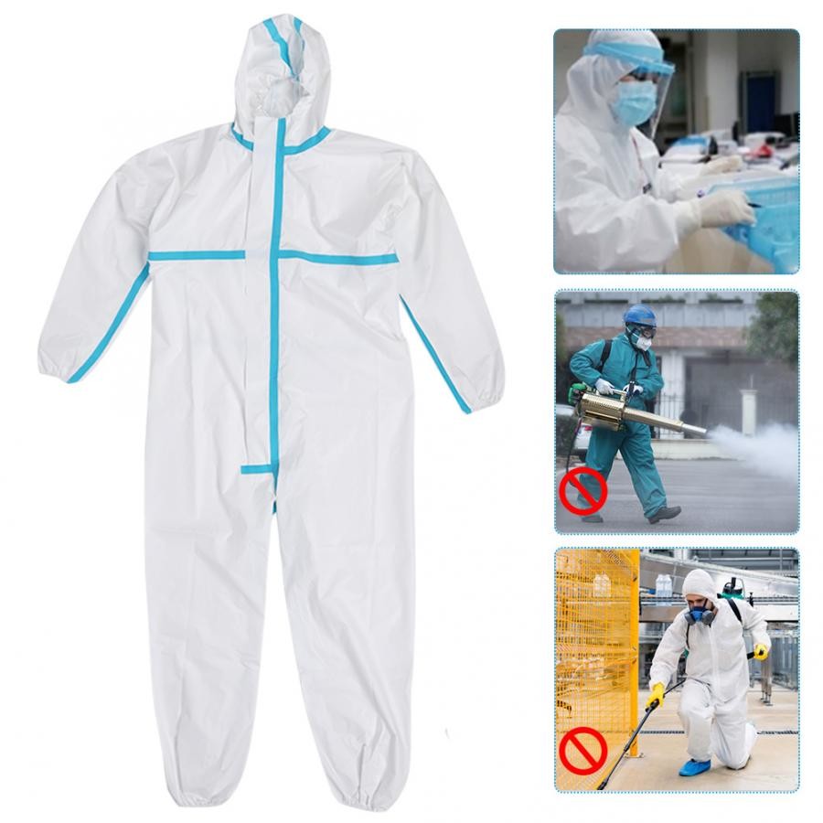 China Anti Bacterial Disposable Protective Suit With Cap , Non Woven Coverall wholesale