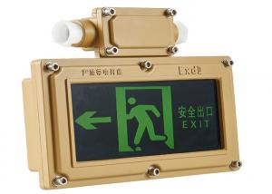 China Stainless Steel Exit Sign With Emergency Lights Anti Corrosive Hanging Type wholesale