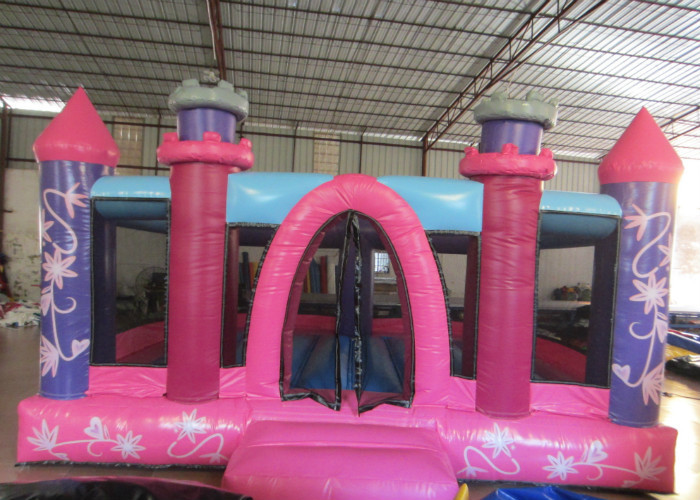 China Princess Castle Kids Inflatable Bounce House 0.55mm Pvc Tarpaulin 3 - 15years Old Children wholesale