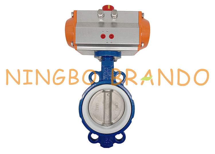 China Throttle DN125 Butterfly Valve With AT100D Pneumatic Actuator wholesale
