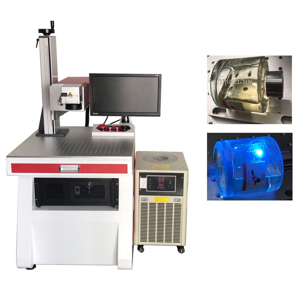 China Crystal Laser Marking Engraving Machine / Uv Laser Engraver For Glass Ceramics Jade wholesale