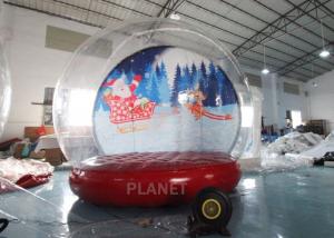 China 4M 5M Inflatable Bouncing Snow Globe Photo Booth With Blower wholesale