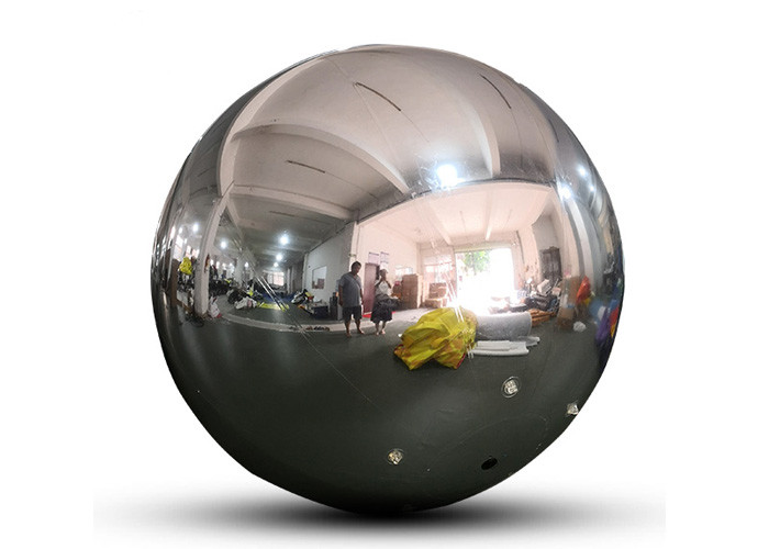 China PVC Festival Decorative Inflatable Hanging Mirror Ball/Balloon,Silver Reflective mirror Sphere wholesale