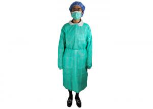 China Green Disposable Surgical 16g 25g Non Woven Isolation Gown wholesale