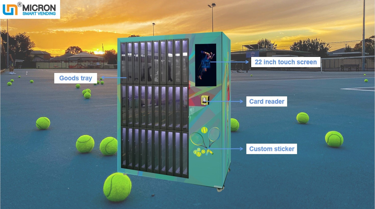 China Large capacity touch screen tennis sport locker vending machine with intelligent system wholesale