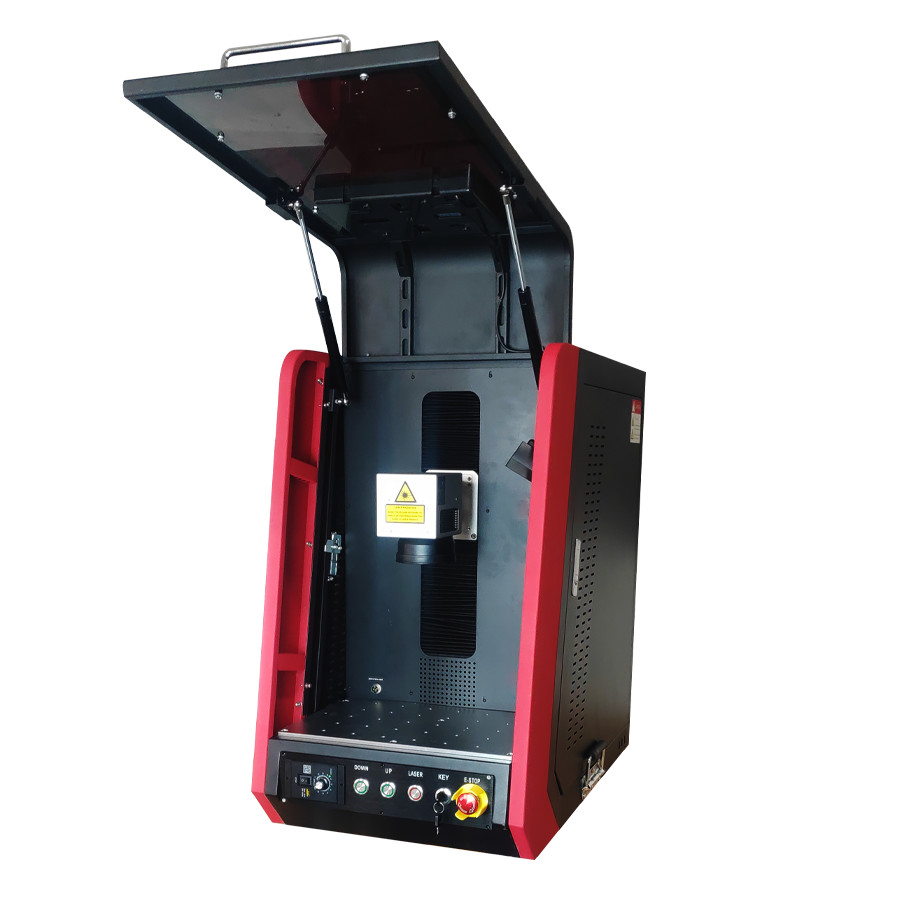 China 60W MOPA Q Source Fiber Laser Marking Color Printing Machine wholesale