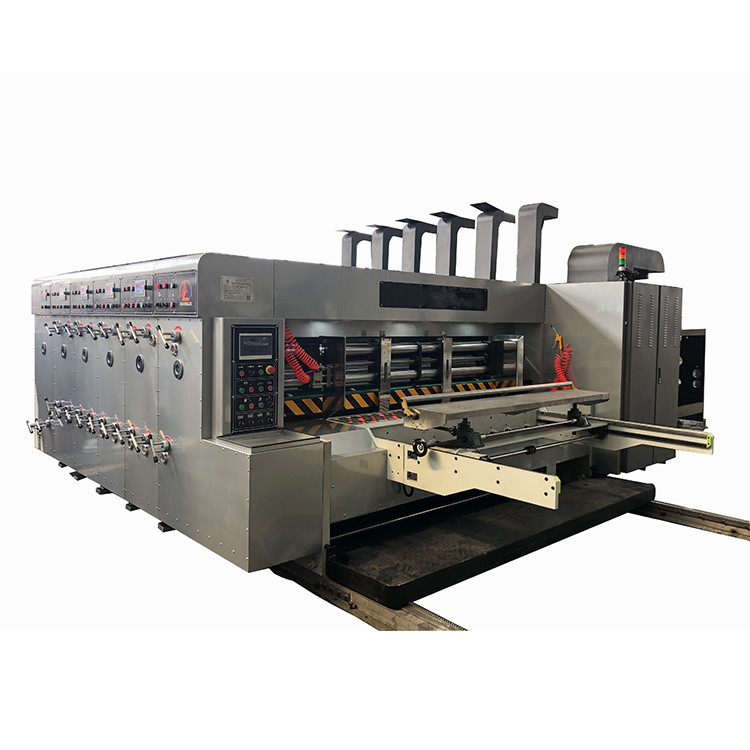 China 220pcs/Min Flexo Printing Machine Corrugated Board Stacker Rotary Die Cutter Machine wholesale