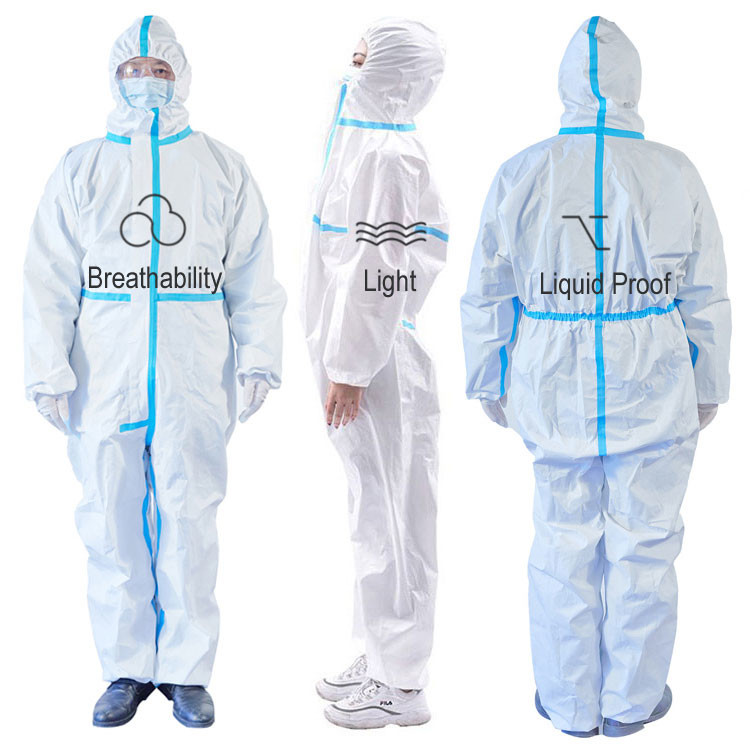 China Sterilization Disposable Isolation Coverall , Medical Protective Isolation Gown wholesale