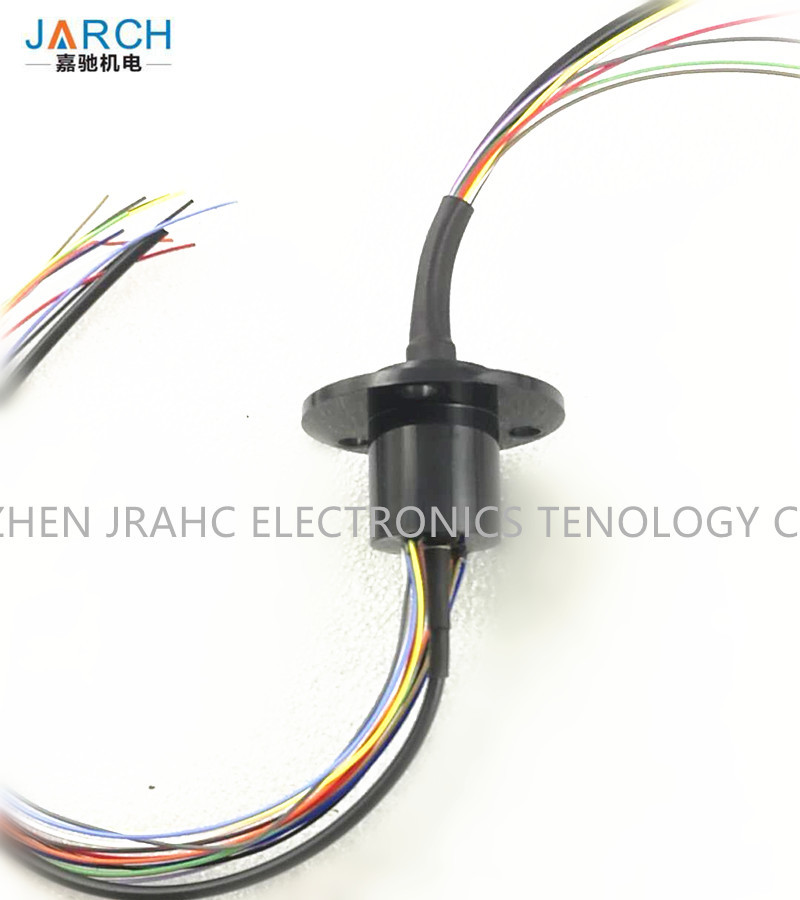 China Flange 12 Circuits Capsule Slip Ring , High Frequency Slip Ring For HD Video wholesale