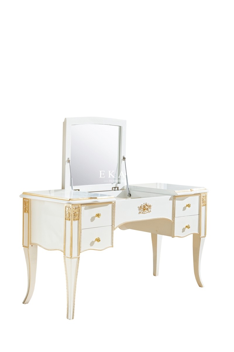 China French Style Antique White Bedroom Dressing Table LF-511 wholesale
