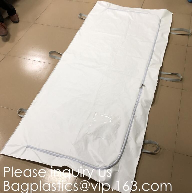 China Dead Bodybag Cadaver Body Bag For Funeral,Non Woven Body Bag For Dead Bodies,Mortuary Waterproof Disposable Corpse Bags wholesale