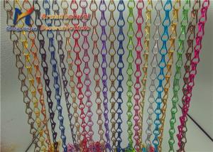 China Beauty Salon Bendable Aluminum Chain Curtains 1.6mm Chain Link Fly Screen wholesale