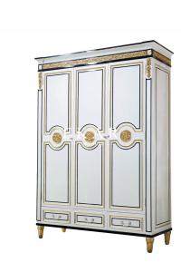 China Luxury Spanish Design Antique 3 Door Wooden Wardrobe wholesale