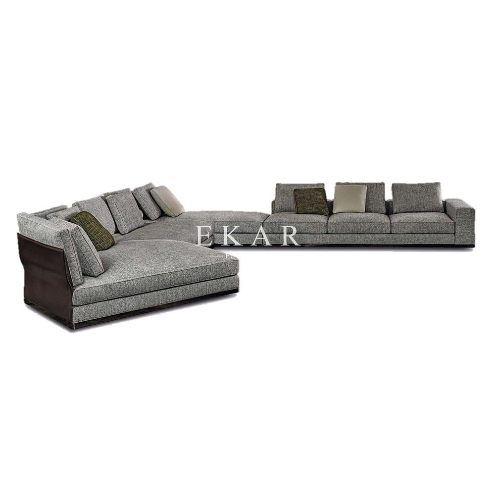 Buy cheap Contemporary Modern Design Fabric Corner L Shaped Sectional Sofa from wholesalers