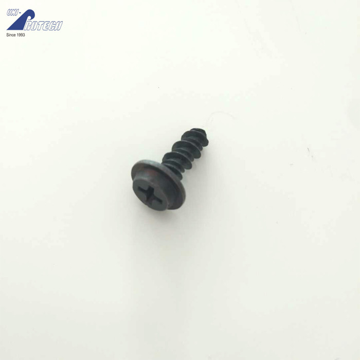 China hex flange head cross recessed screws black phosphate size customized wholesale