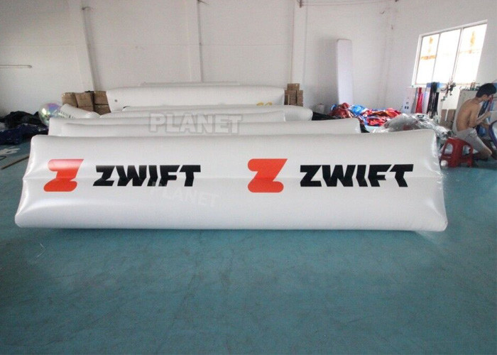 China 0.9mm PVC Tarpaulin Floating Triathlon Swim Marker Inflatable Long Tube Cylinder Life Buoy wholesale