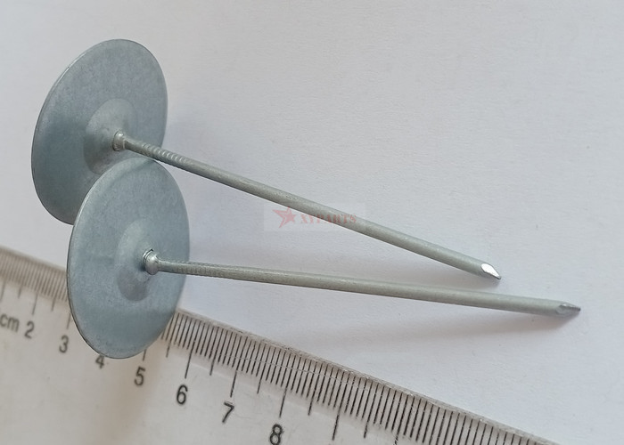 China Galvanized Steel Metal Quilting Pins 14 Gauge To Fasten Insulation Material wholesale