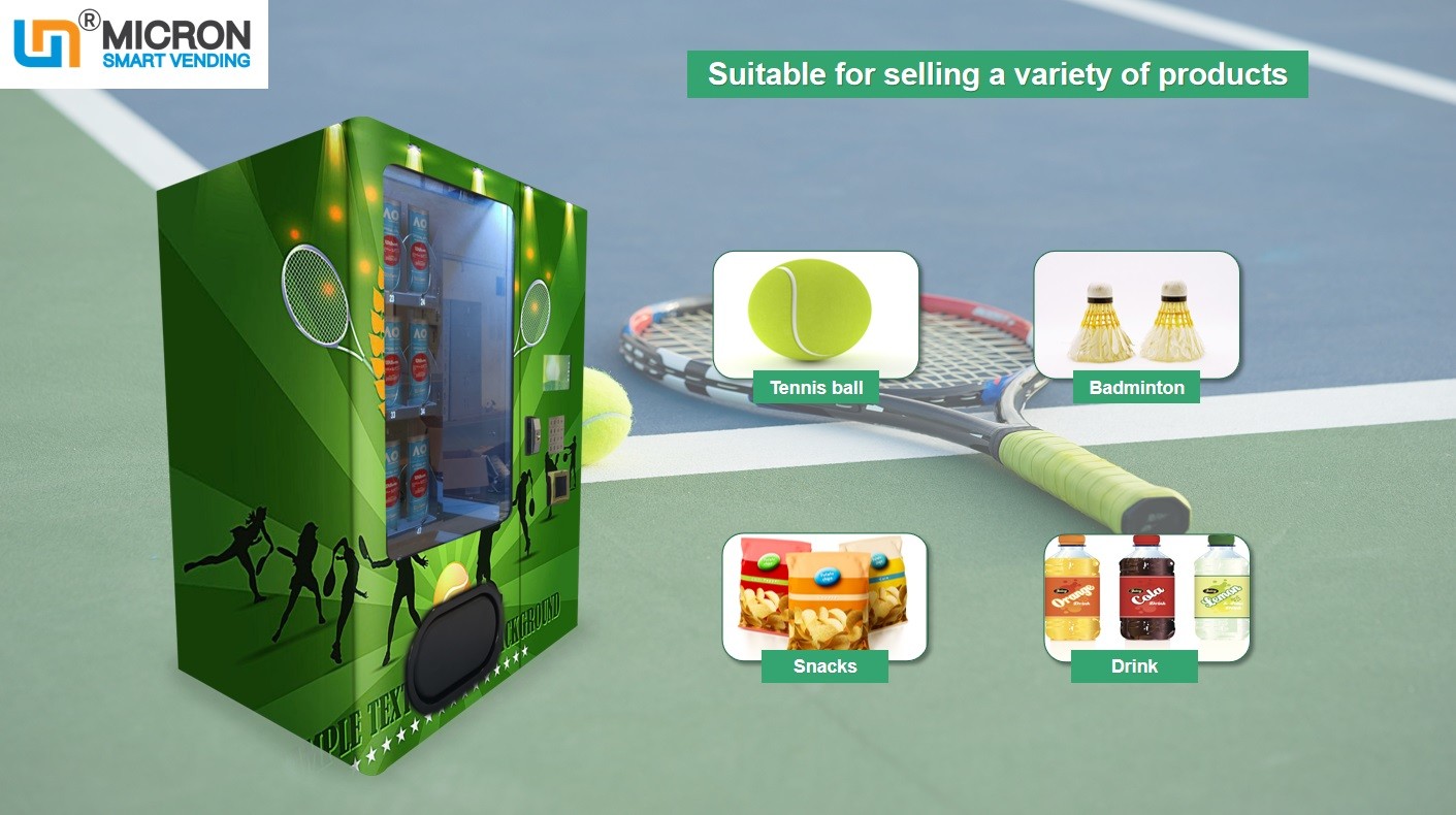 China Mini Tennis Vending Machine Supports Card Readers And Cash Payment Systems wholesale