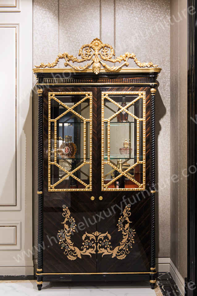 China Alibaba wholesale Chinese antique furniture liquor  glass  cabinets TP-028 wholesale