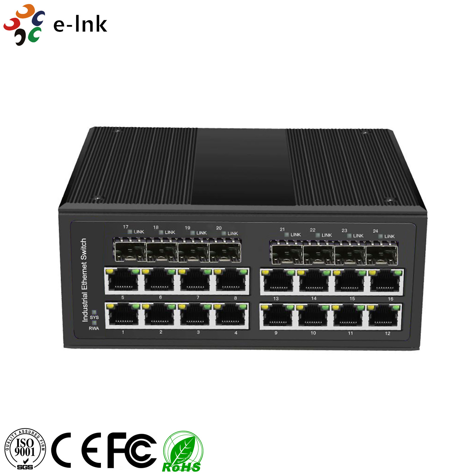 China 15W Power Over Ethernet Gigabit Switch , 8 / 16 Port Industrial Ethernet Switch wholesale