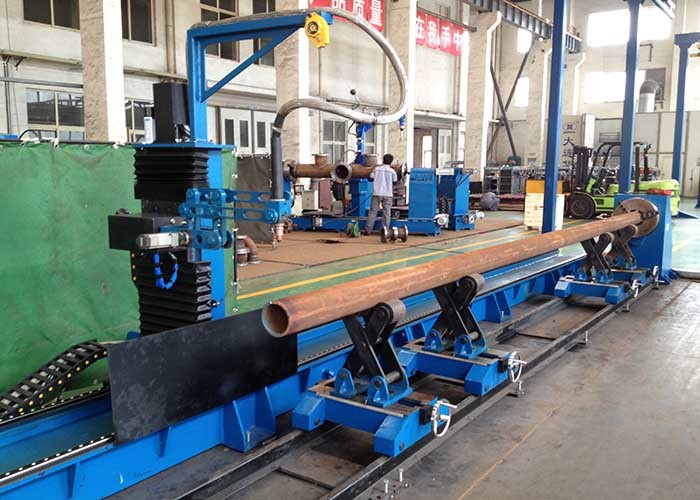 China Intersection 6 Axis CNC Pipe Cutting Machine With 6000mm Effective Length wholesale