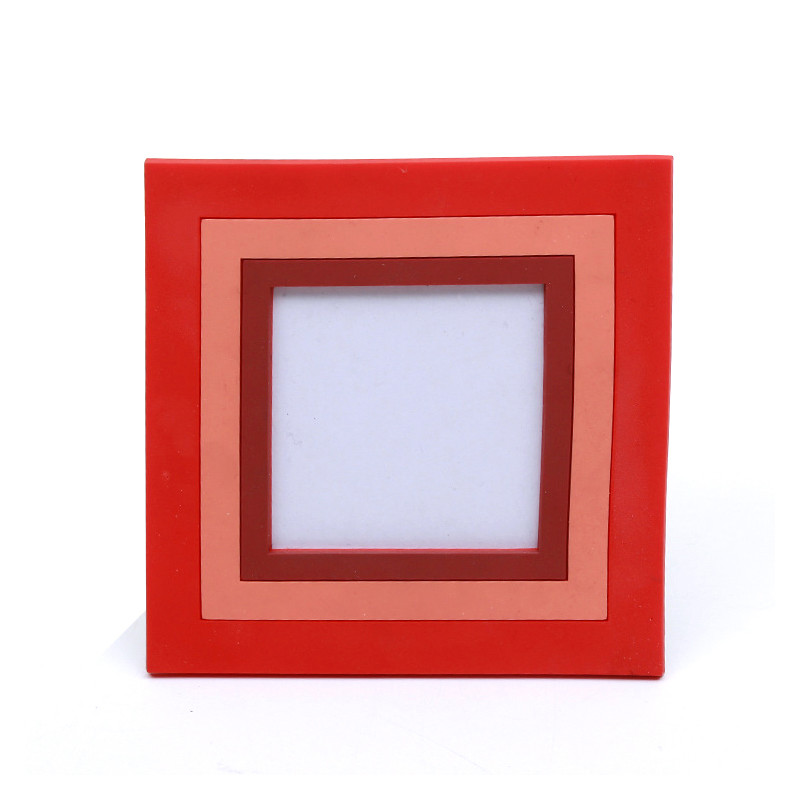 Buy cheap PVC Soft Rubber red Custom Size Photo Frames 3D Home Decoration from wholesalers