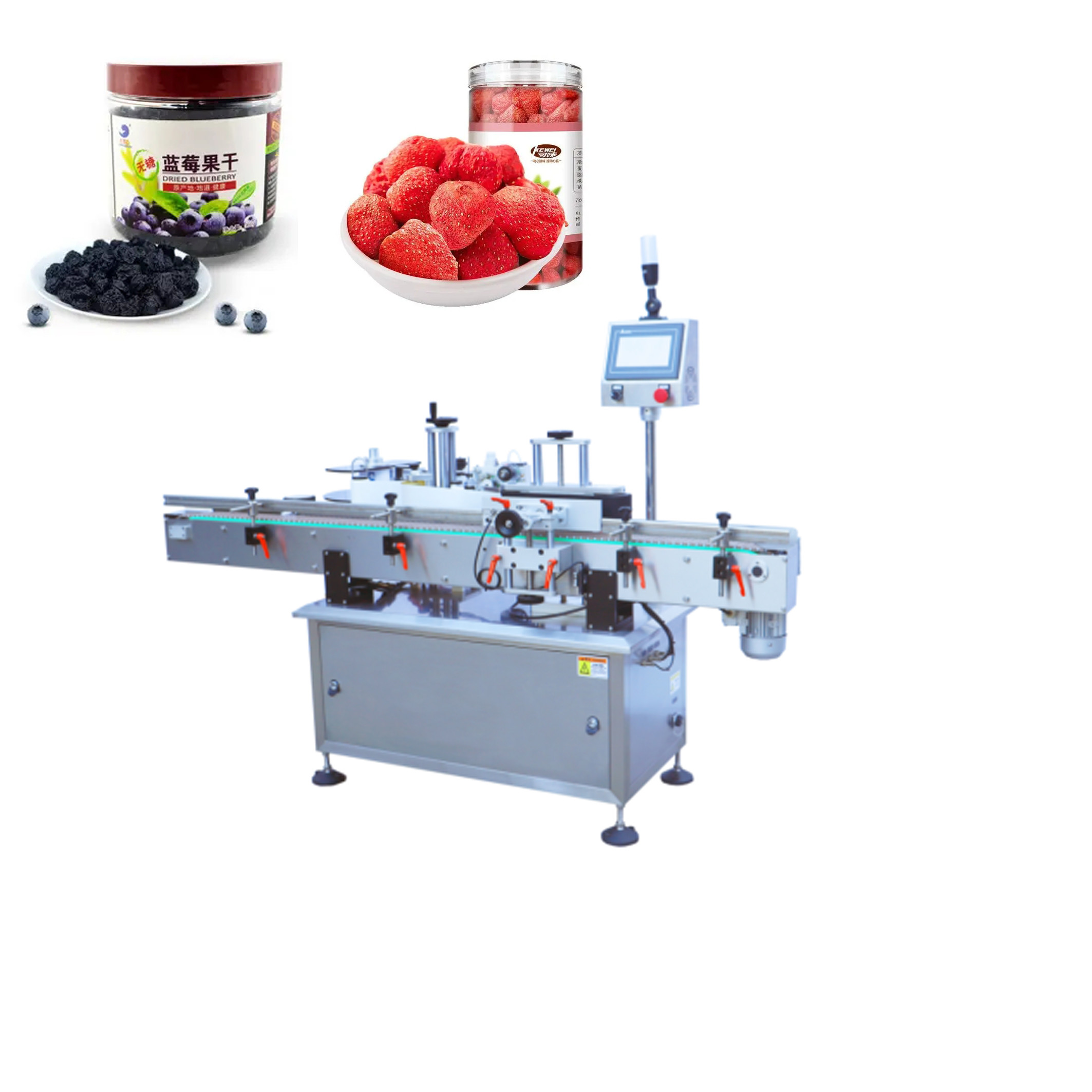 Buy cheap Fully Automatic Labeling Machine Sticker Labeling For Round Bottle Candy Bottle from wholesalers