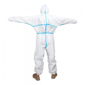 China Fluid Resistant Disposable Protective Suit , Anti Virus Disposable Isolation Gowns wholesale