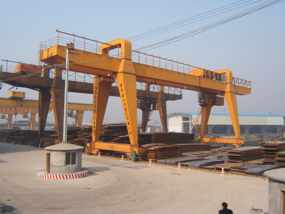 China 120t Double Beam Manual Travelling Gantry Crane for Marble / Granite Industry wholesale