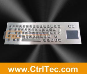 metal keyboard with touch pad, trackpad