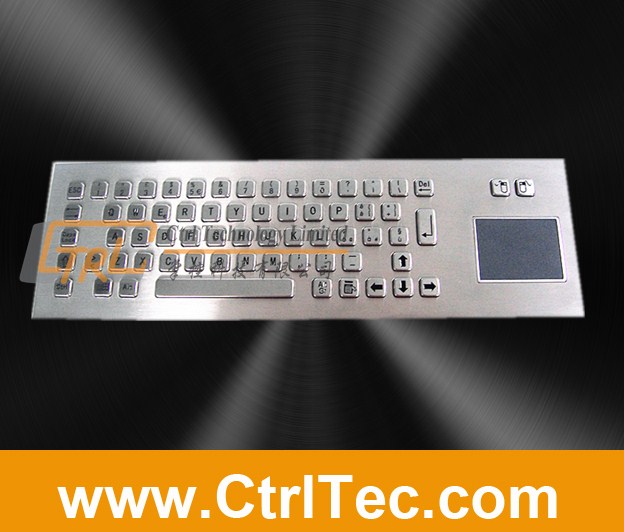 Quality metal keyboard with touch pad, trackpad for sale