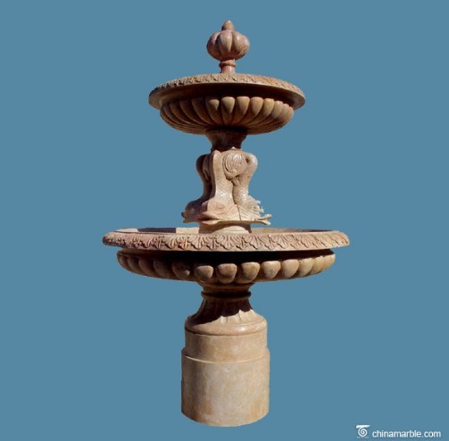 China large outdoor natural stone marble garden fountain wholesale