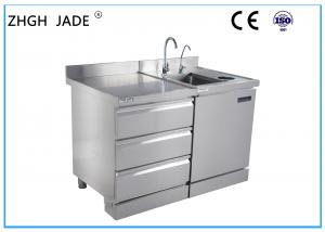 China Custom Stainless Steel Kitchen Worktop , Stainless Steel Bar Counter Large Space wholesale